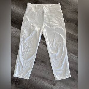 Pilcro Anthropologie embroidered boyfriend jean